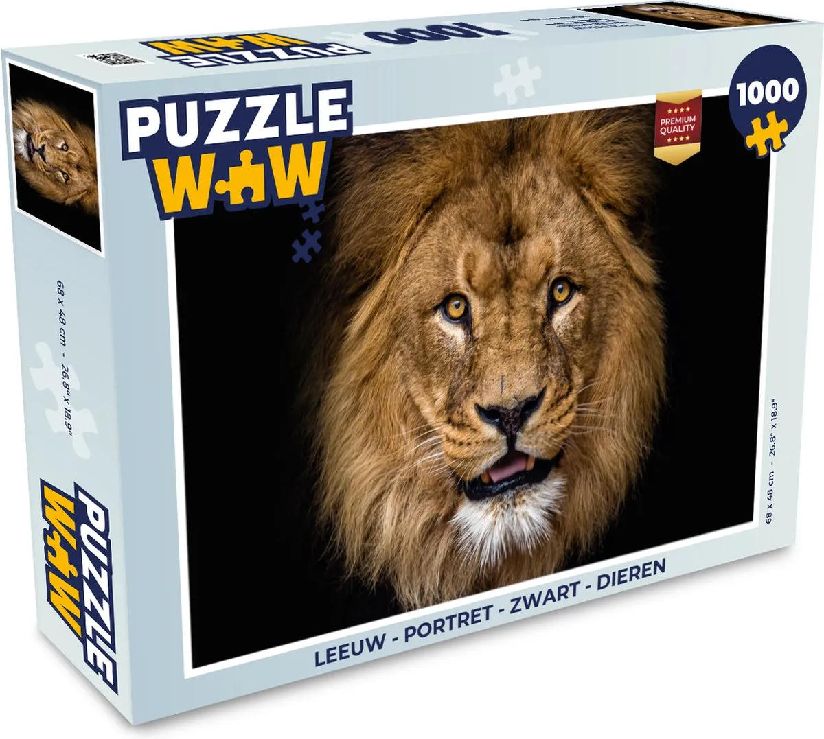 PuzzleWow Leeuw Portret Legpuzzel 1000 Stuks