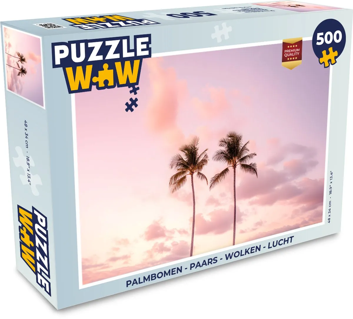 PuzzleWow Palmbomen Legpuzzel 500 Stuks