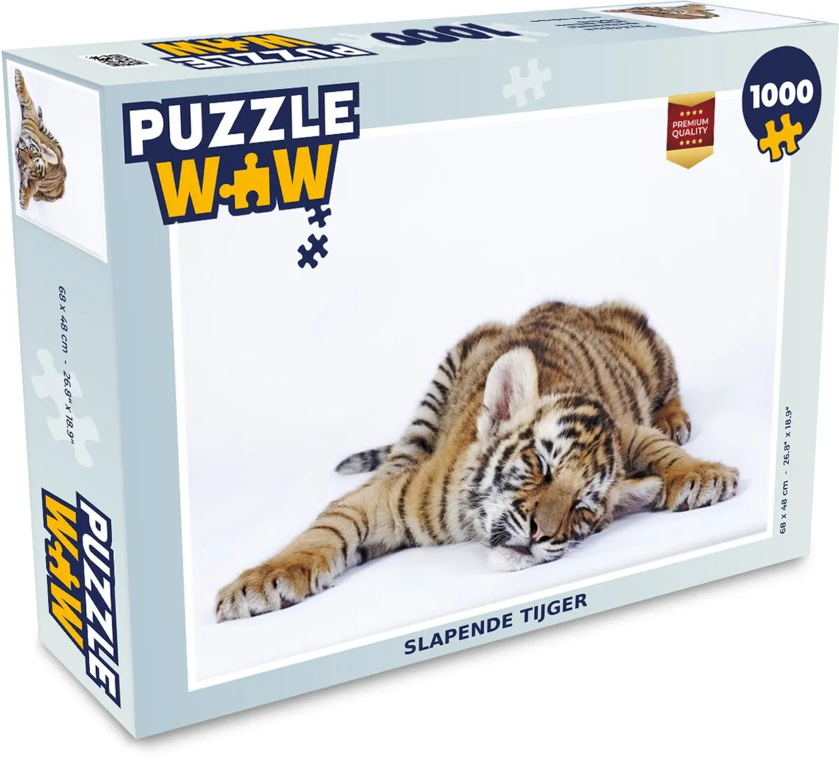 PuzzleWow Tijger Slaap Legpuzzel 1000 Stuks