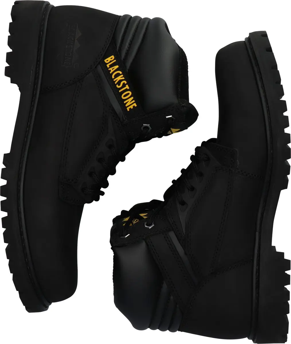 Blackstone 6 Inch Oil Nubuck Worker - Maat 50 - Zwart - afbeelding 6 van 6