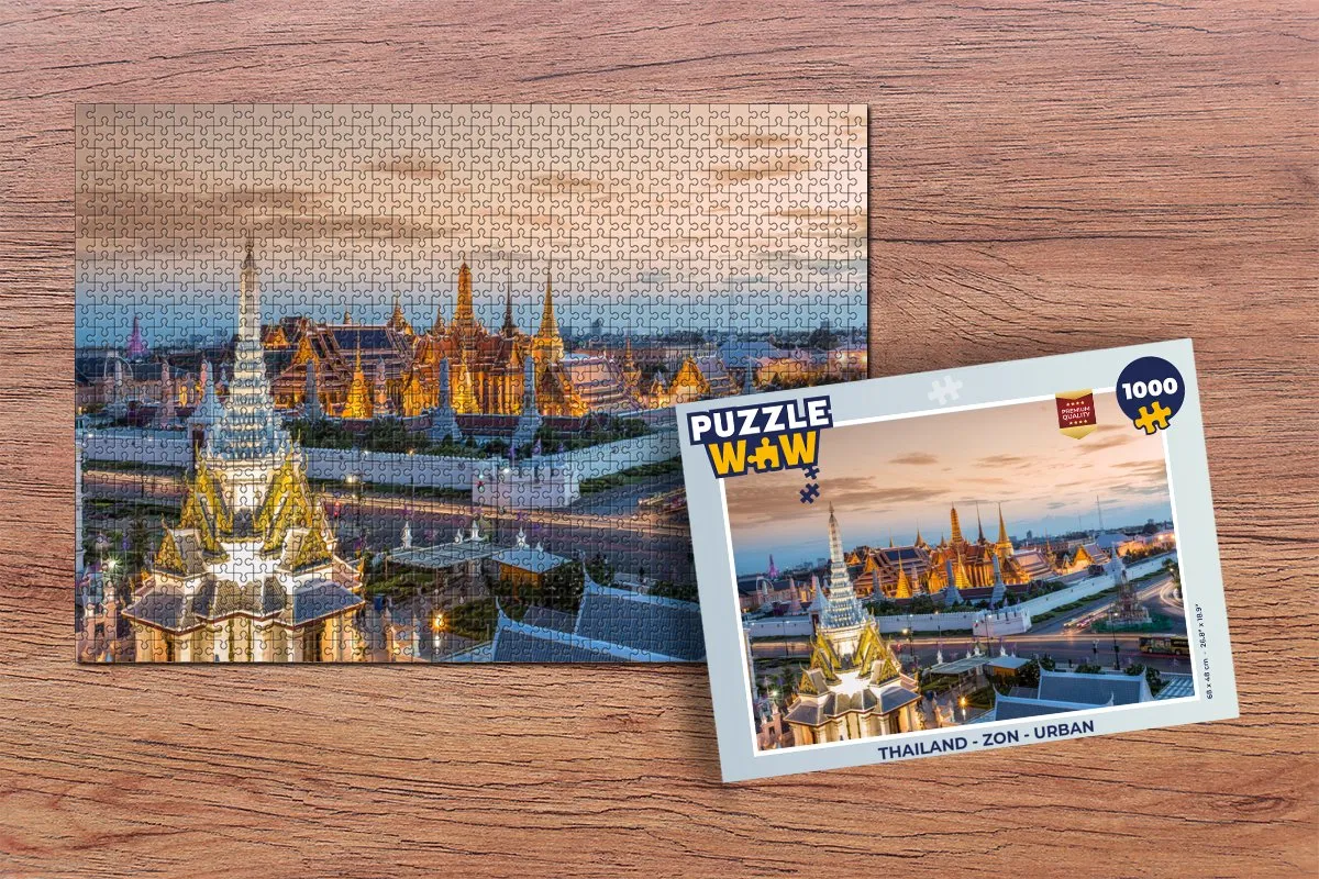 PuzzleWow Thailand Urban Legpuzzel 1000 Stuks - Multicolor