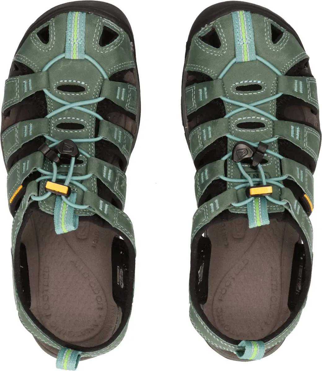 Keen Clearwater CNX Dames Wandelsandalen - 37 - Mineral Blue/Yellow
