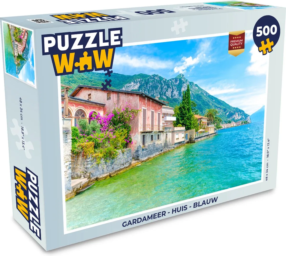 PuzzleWow Gardameer Legpuzzel 500 Stuks