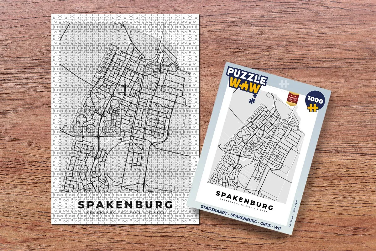 PuzzleWow Spakenburg Legpuzzel 1000 Stuks - Multicolor