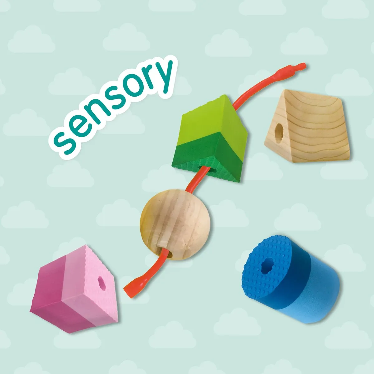 SES Creative Tiny Talents Sensory Kralen Rijgen - 13 Stuks