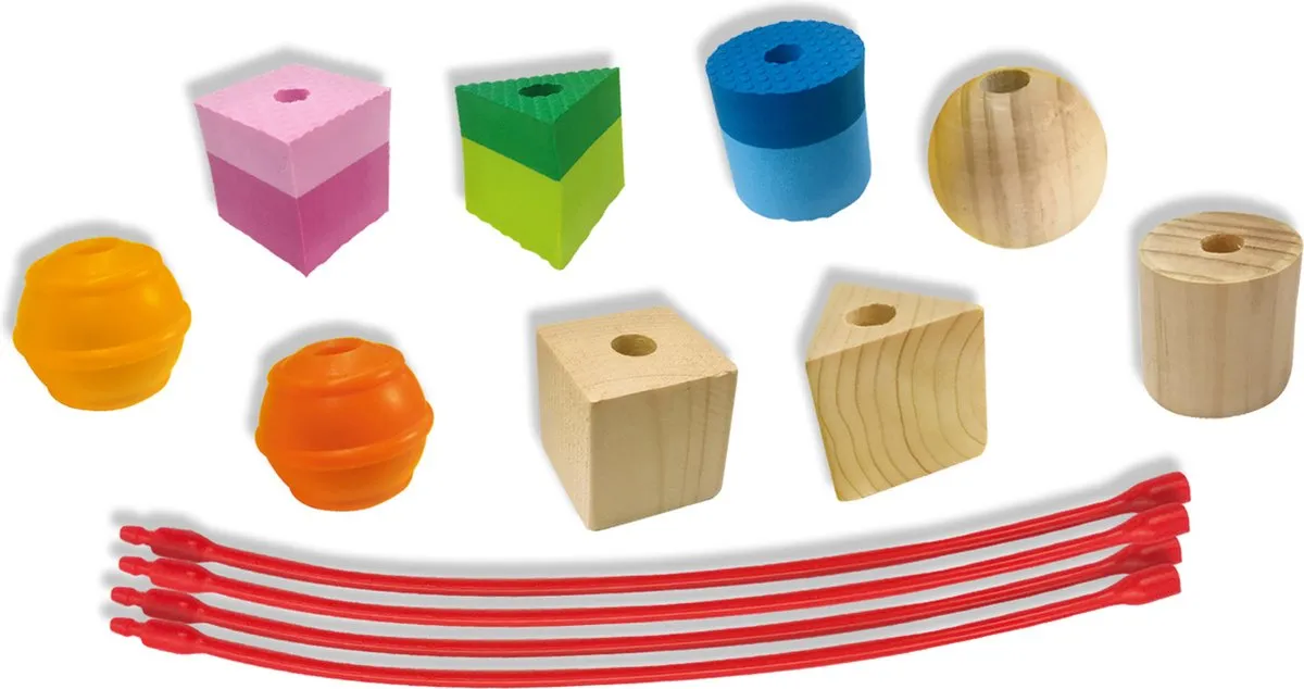 SES Creative Tiny Talents Sensory Kralen Rijgen - 13 Stuks - afbeelding 6 van 6