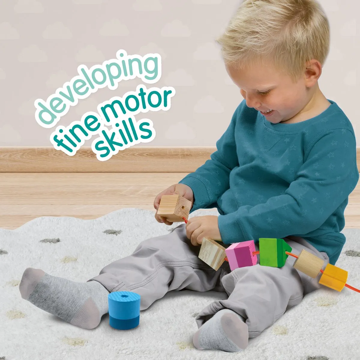 SES Creative Tiny Talents Sensory Kralen Rijgen - 13 Stuks