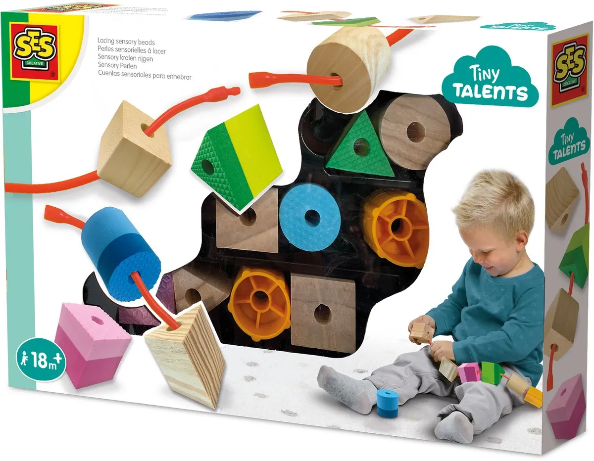 SES Creative Tiny Talents Sensory Kralen Rijgen