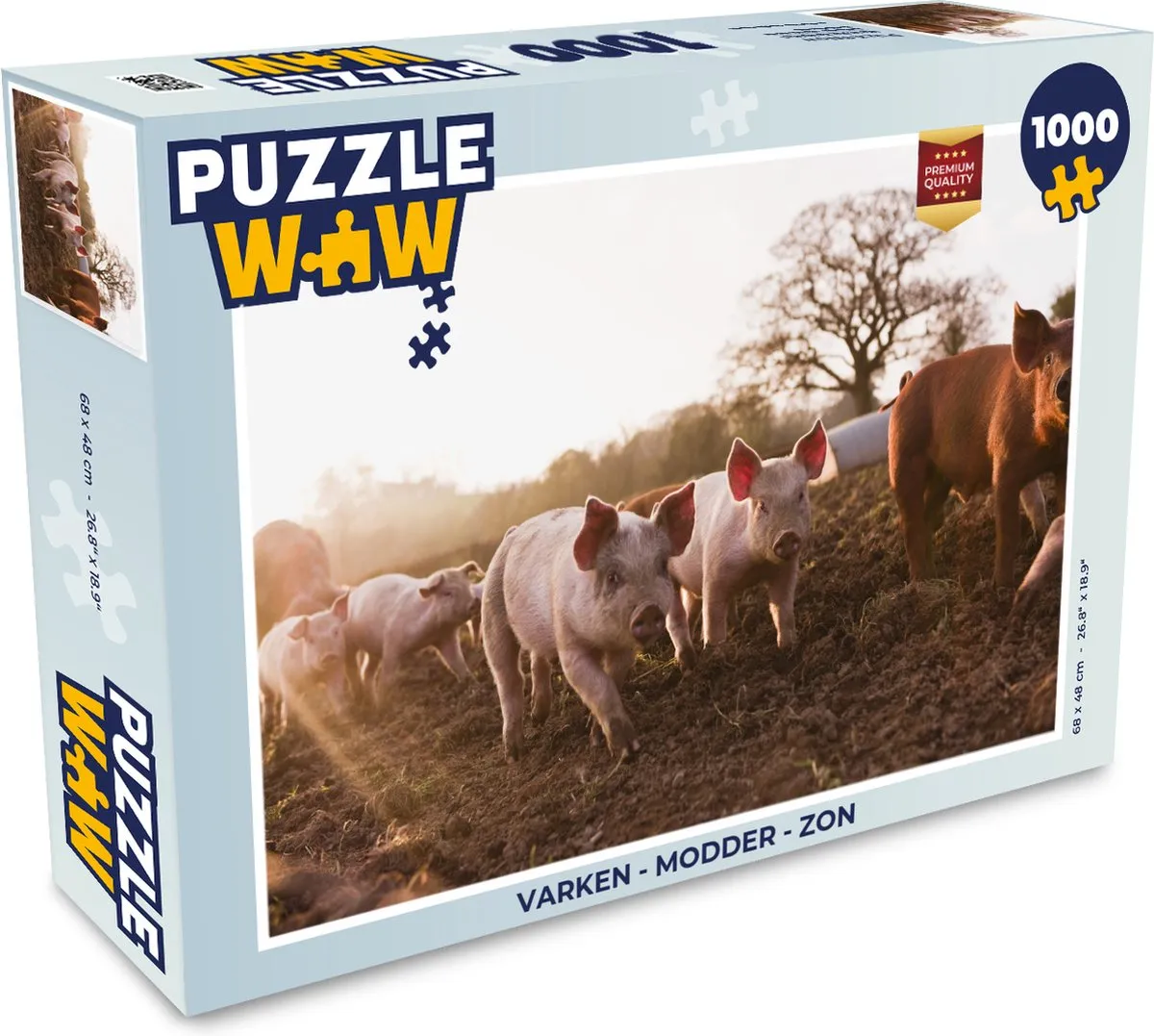 PuzzleWow Modder Zon Legpuzzel 1000 Stuks - Multicolor