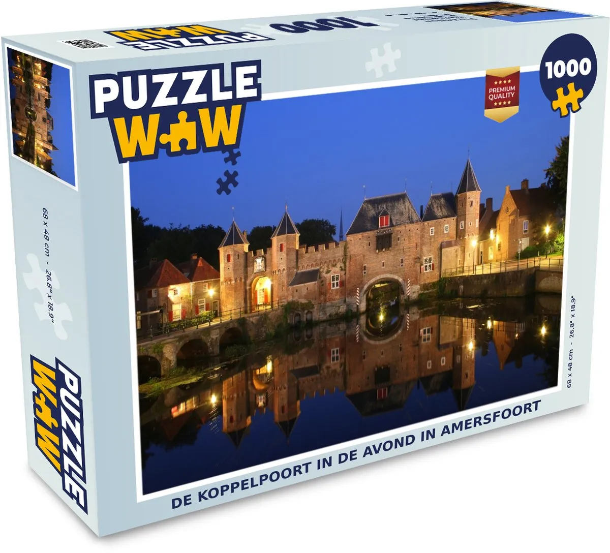 PuzzleWow Nacht Amersfoort Legpuzzel 1000 Stuks