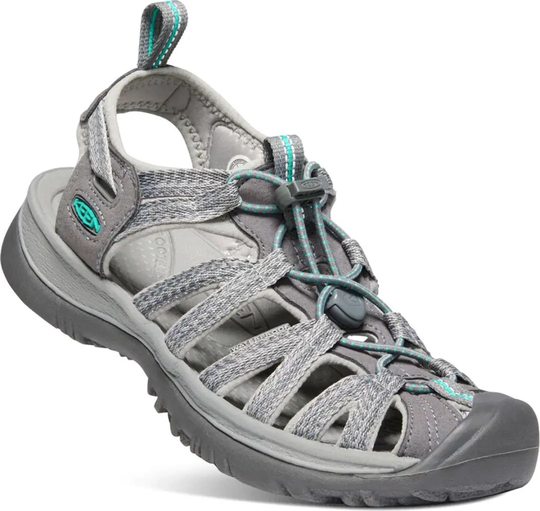 Keen Whisper Dames Wandelsandalen - Medium Grey/Peacock Green - Maat 40.5