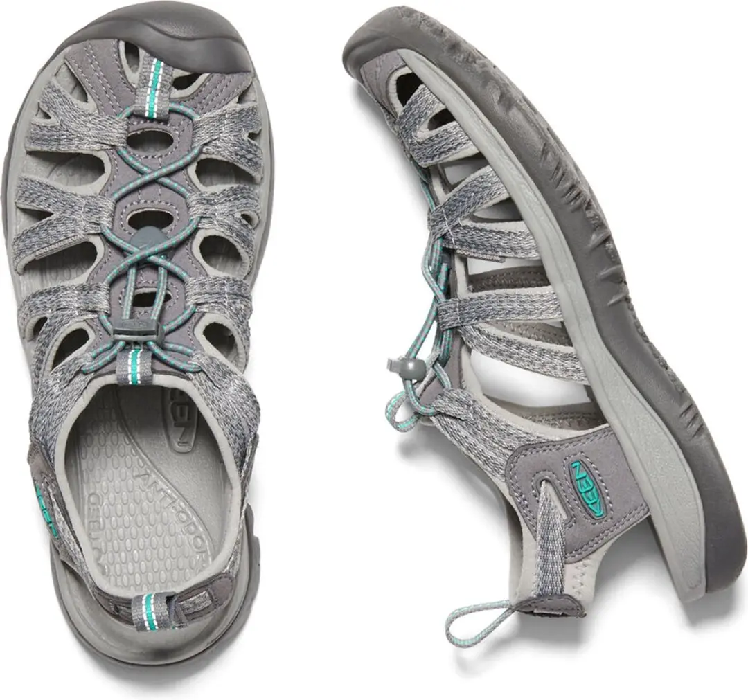 Keen Whisper Dames Wandelsandalen - Medium Grey/Peacock Green - Maat 40.5 - afbeelding 6 van 6