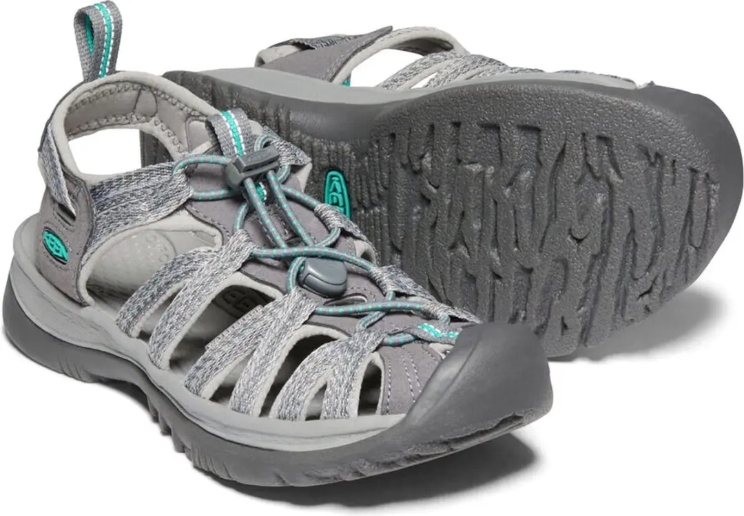 Keen Whisper Dames Wandelsandalen - Medium Grey/Peacock Green - Maat 40.5
