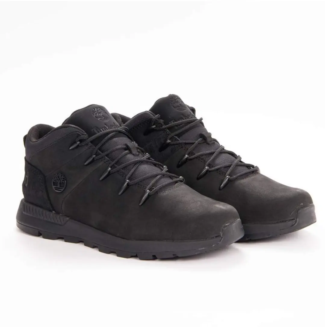 Timberland Sprint Trekker Mid Kinderschoenen 36 - Jet Black Nubuck - afbeelding 2 van 6