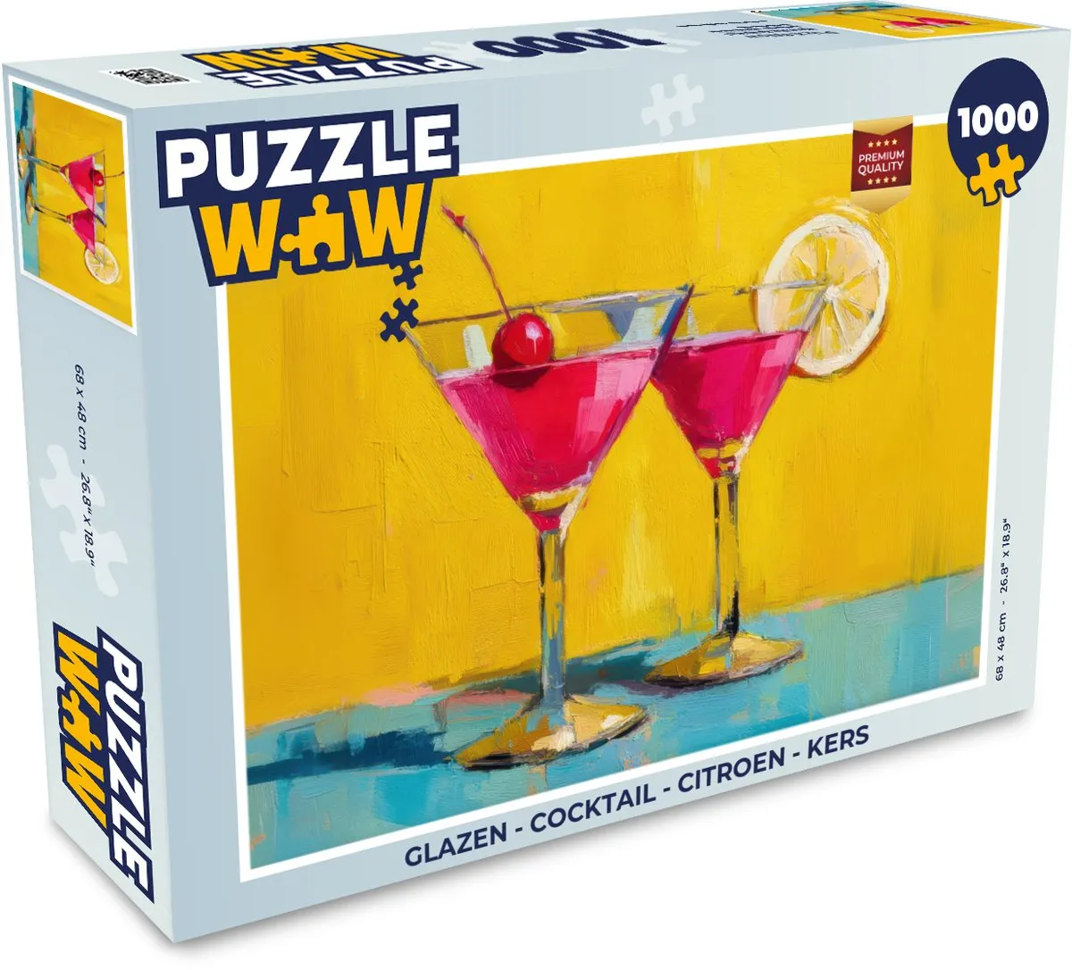 PuzzleWow Cocktail Legpuzzel 1000 Stuks