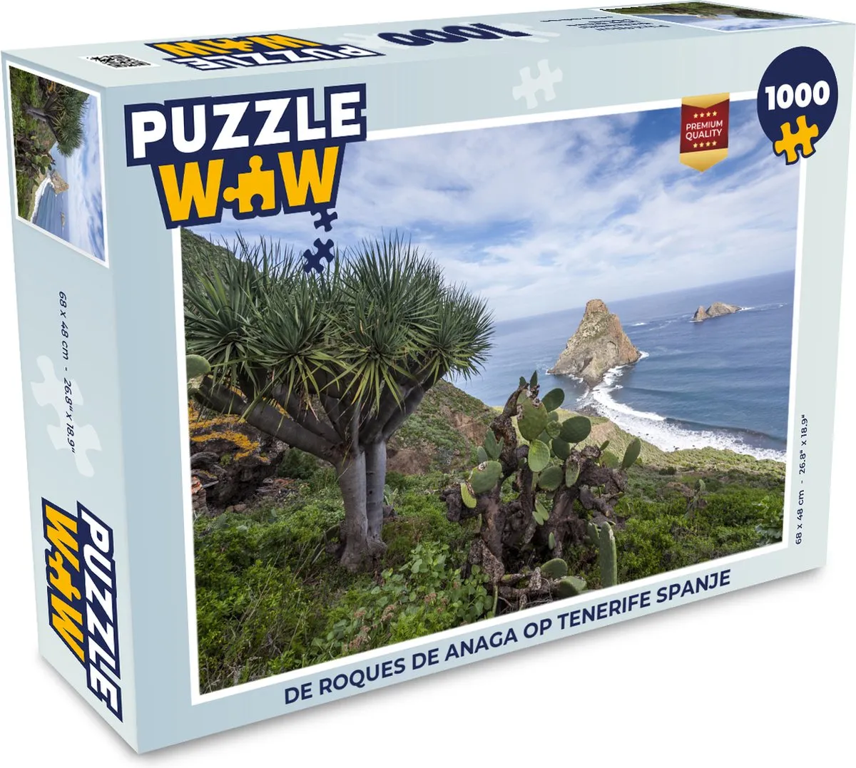 PuzzleWow De Roques de Anaga Legpuzzel 1000 Stuks