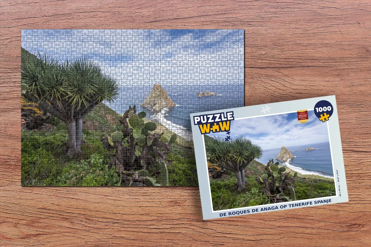 PuzzleWow De Roques de Anaga Legpuzzel 1000 Stuks - Multicolor