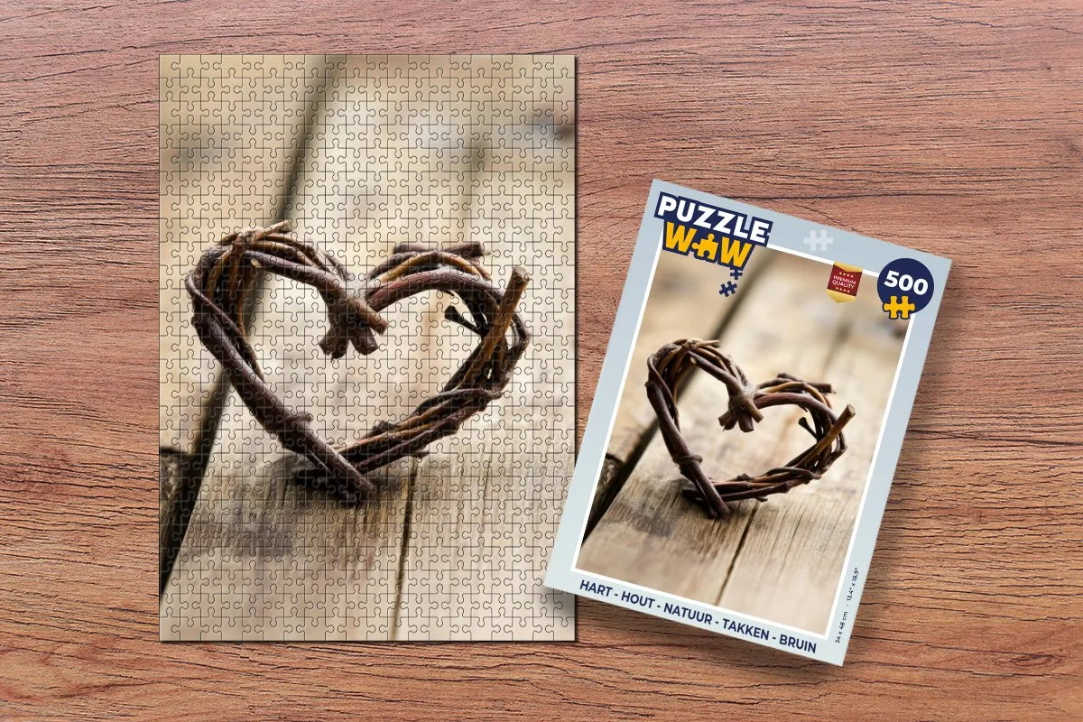 PuzzleWow Hart Natuur Legpuzzel 500 Stuks - 8721169410104