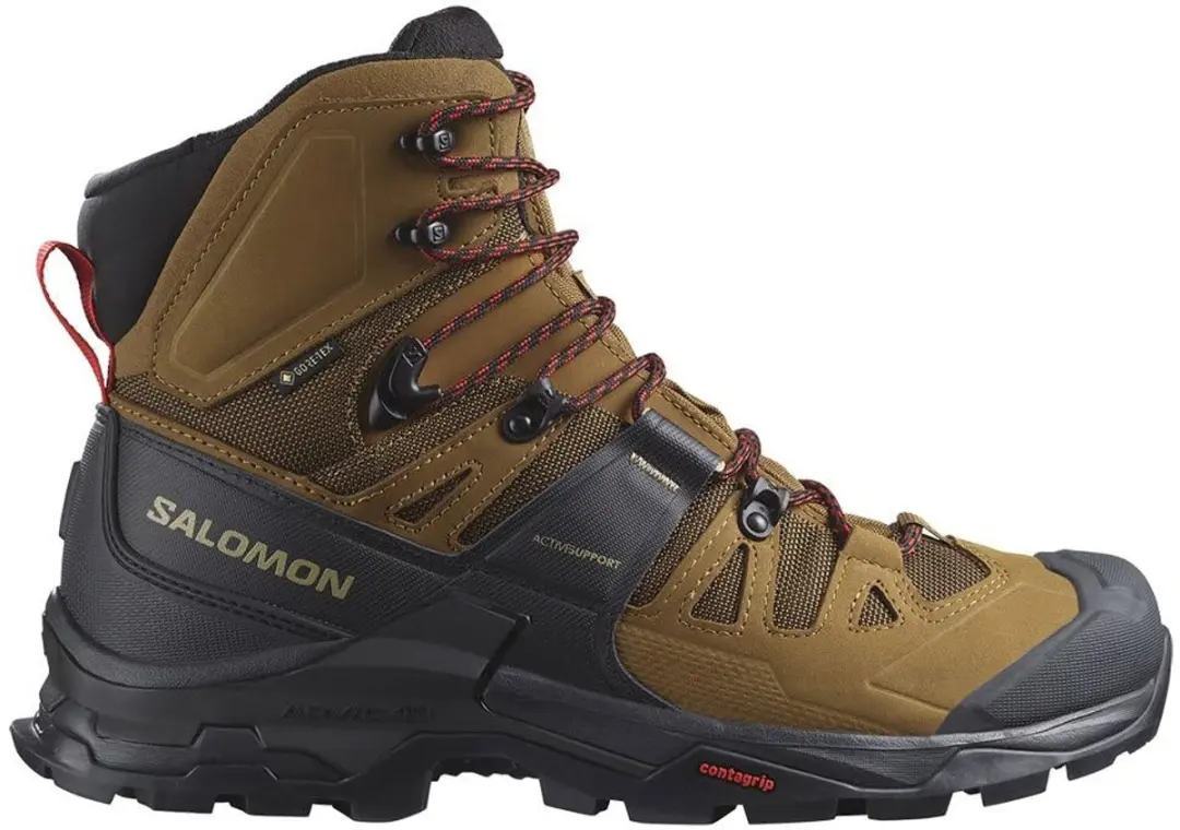 SALOMON QUEST 4 GORE-TEX Homme RUBBER / BLACK / FIERY RED 42.2/3