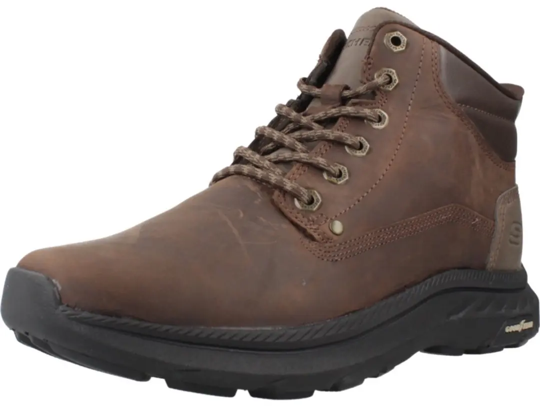 Skechers Pollard Waylon Heren Instappers - Donkerbruin