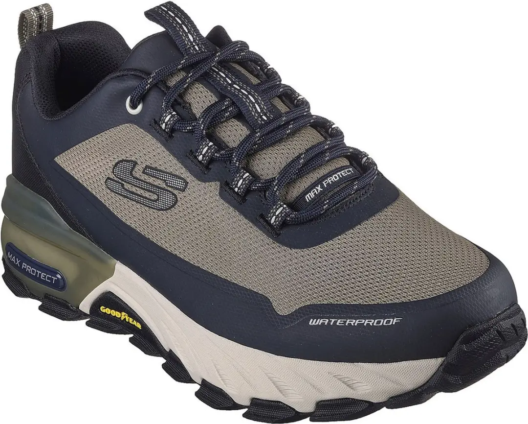Skechers Max Protect Wandelschoenen 41 - Navy/Bruin