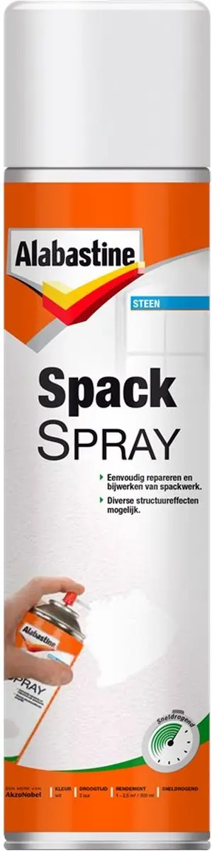 Alabastine Spackspray 300ml - Wit