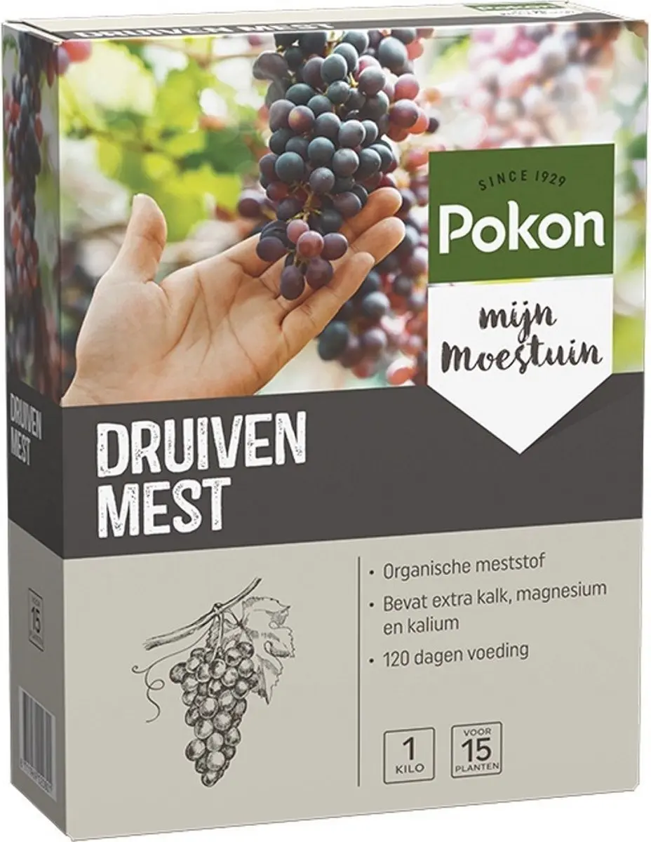 Pokon Druiven Mest 1kg - 120 dagen voeding - afbeelding 5 van 5