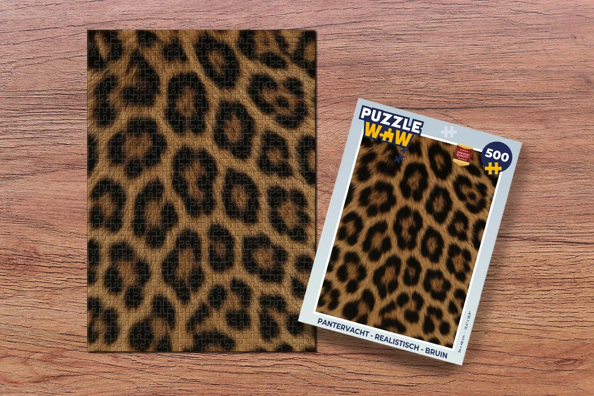 PuzzleWow Pantervacht Legpuzzel 500 Stuks - Realistisch