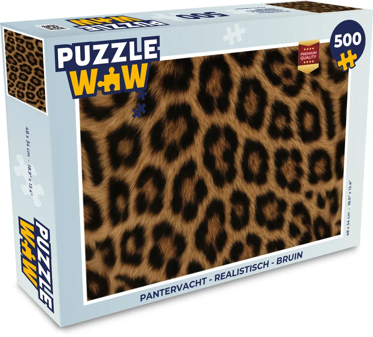 PuzzleWow Pantervacht Legpuzzel 500 Stuks - Realistisch