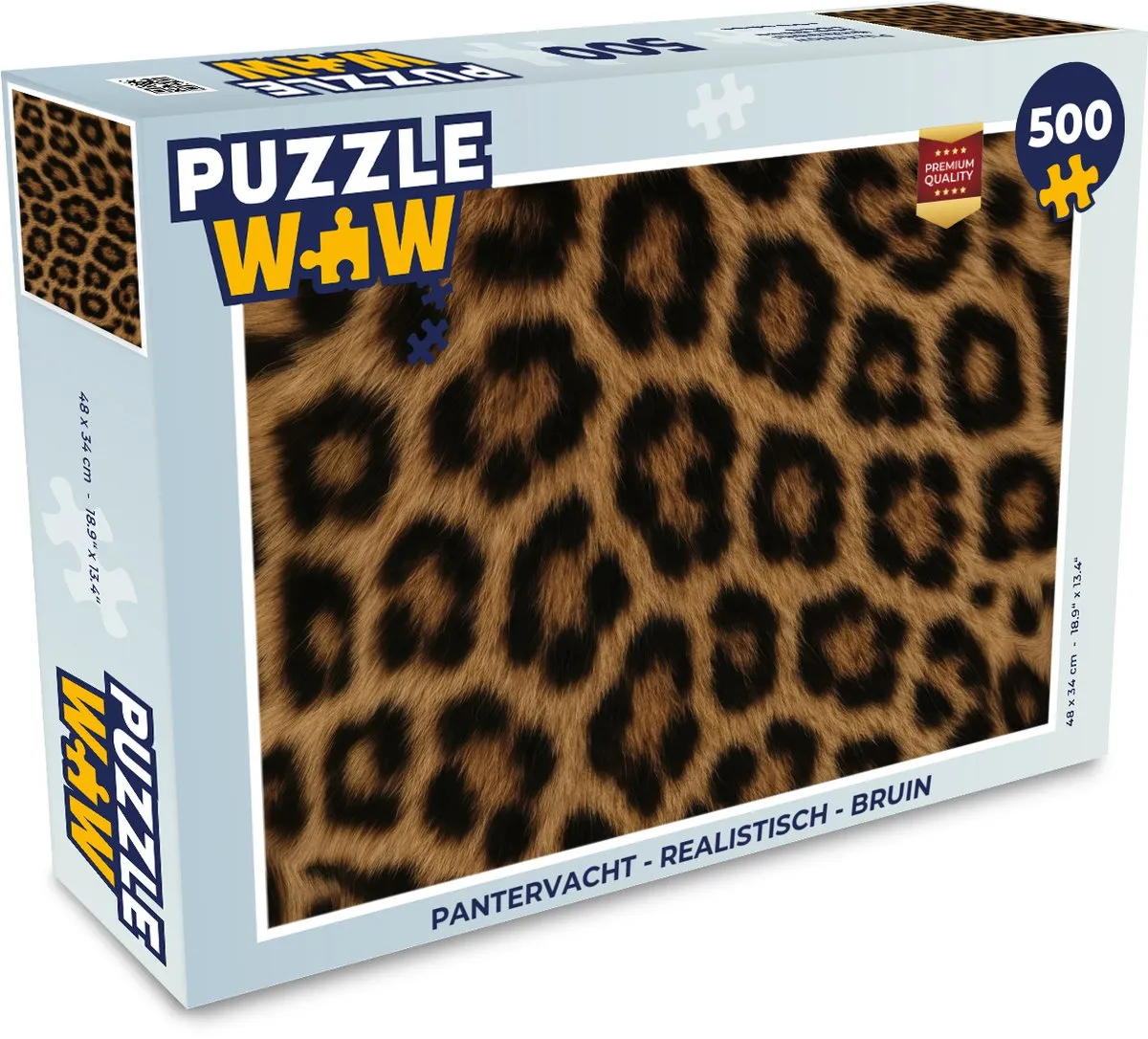 PuzzleWow Pantervacht Legpuzzel 500 Stuks - Realistisch