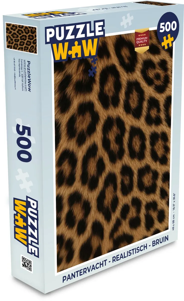 PuzzleWow Pantervacht Legpuzzel 500 Stuks