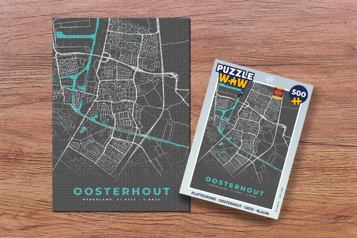 PuzzleWow Oosterhout Legpuzzel 500 Stuks - Multicolor