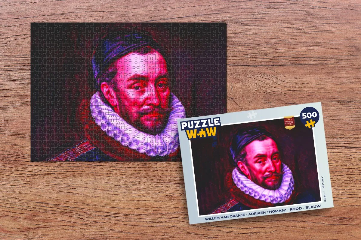 PuzzleWow Willem van Oranje Legpuzzel 500 Stuks - Multicolor