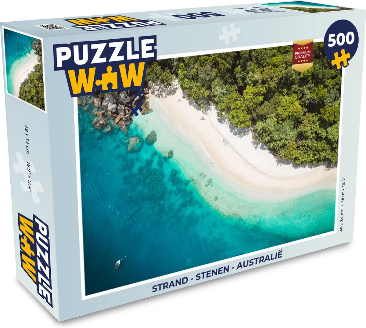 PuzzleWow Strand Legpuzzel 500 Stuks