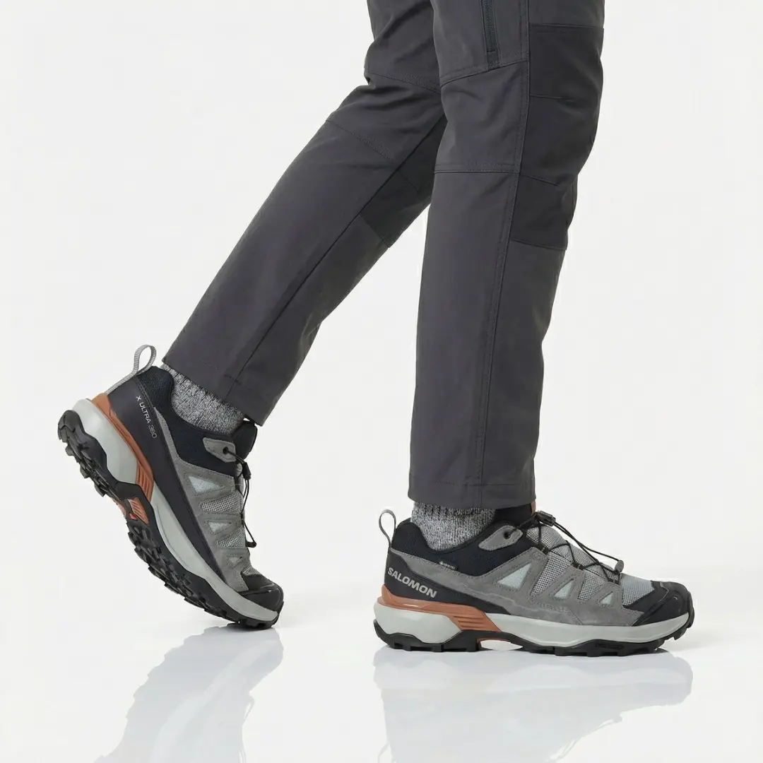 Salomon X ULTRA 360 Leather GTX Wandelschoenen - Grijs - Maat 42 2/3 - afbeelding 6 van 6
