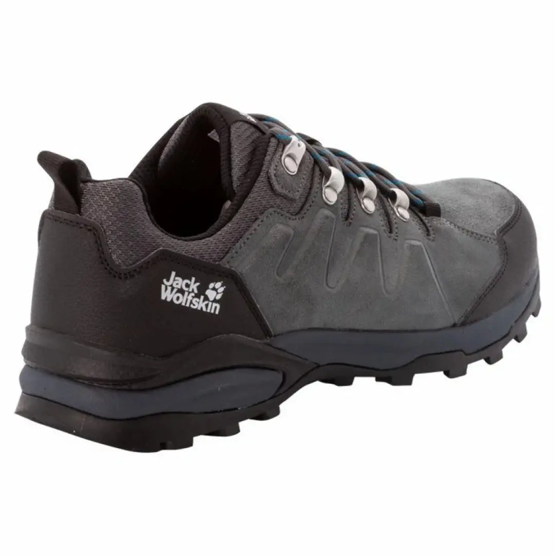 Jack Wolfskin Refugio Texapore Low M Heren Wandelschoenen 44 - Grijs/Zwart