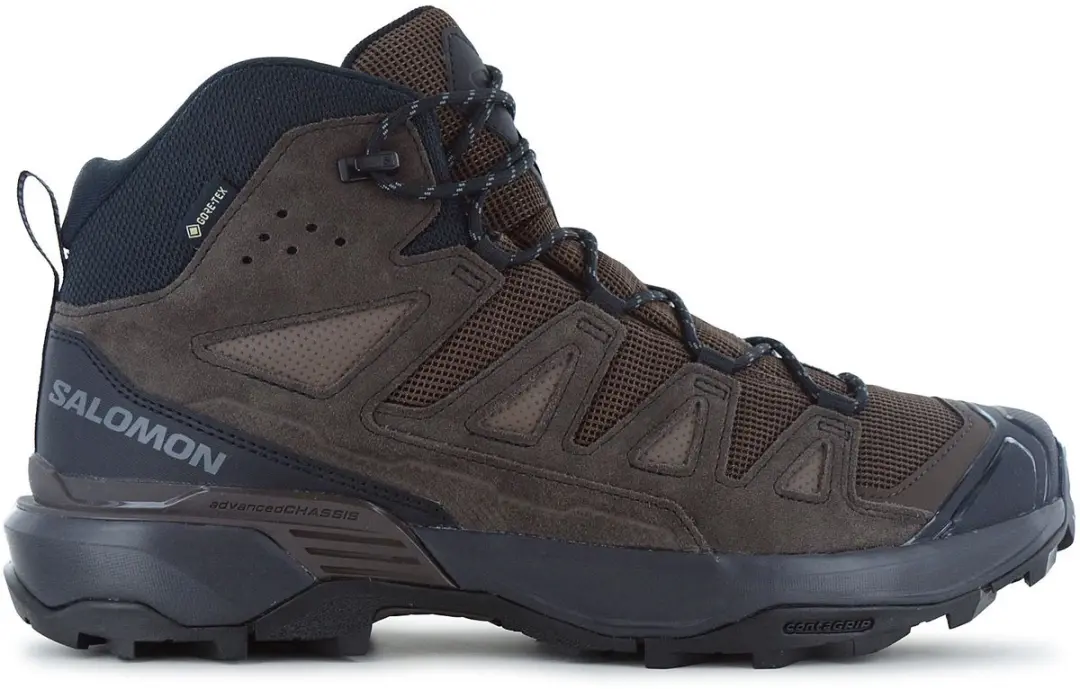 Salomon X ULTRA 360 Leather Mid GTX Wandelschoenen - Bruin - Maat 47