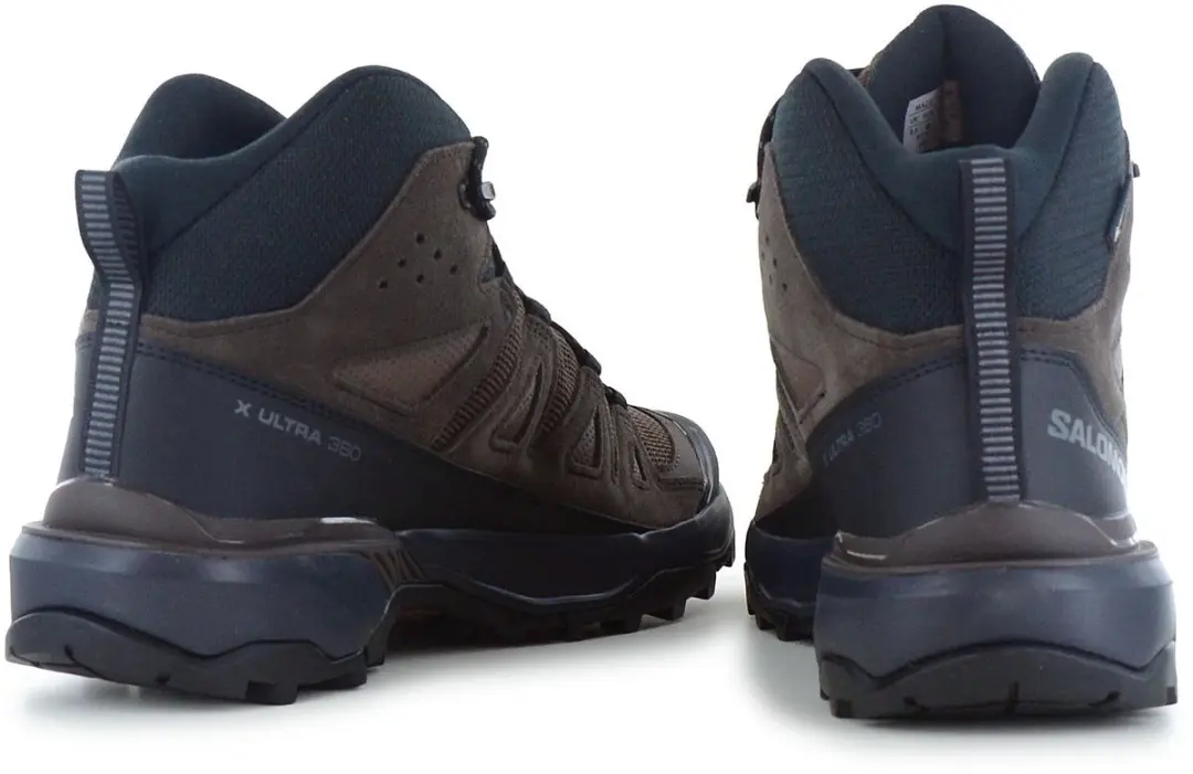 Salomon X ULTRA 360 Leather Mid GTX Wandelschoenen - Bruin - Maat 47