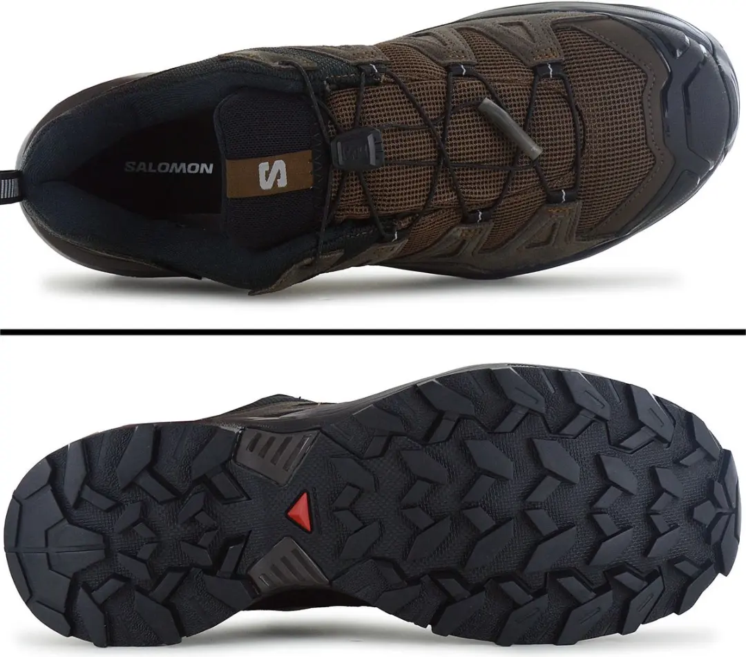 Salomon X ULTRA 360 Leather GTX Wandelschoenen - Bruin - 47