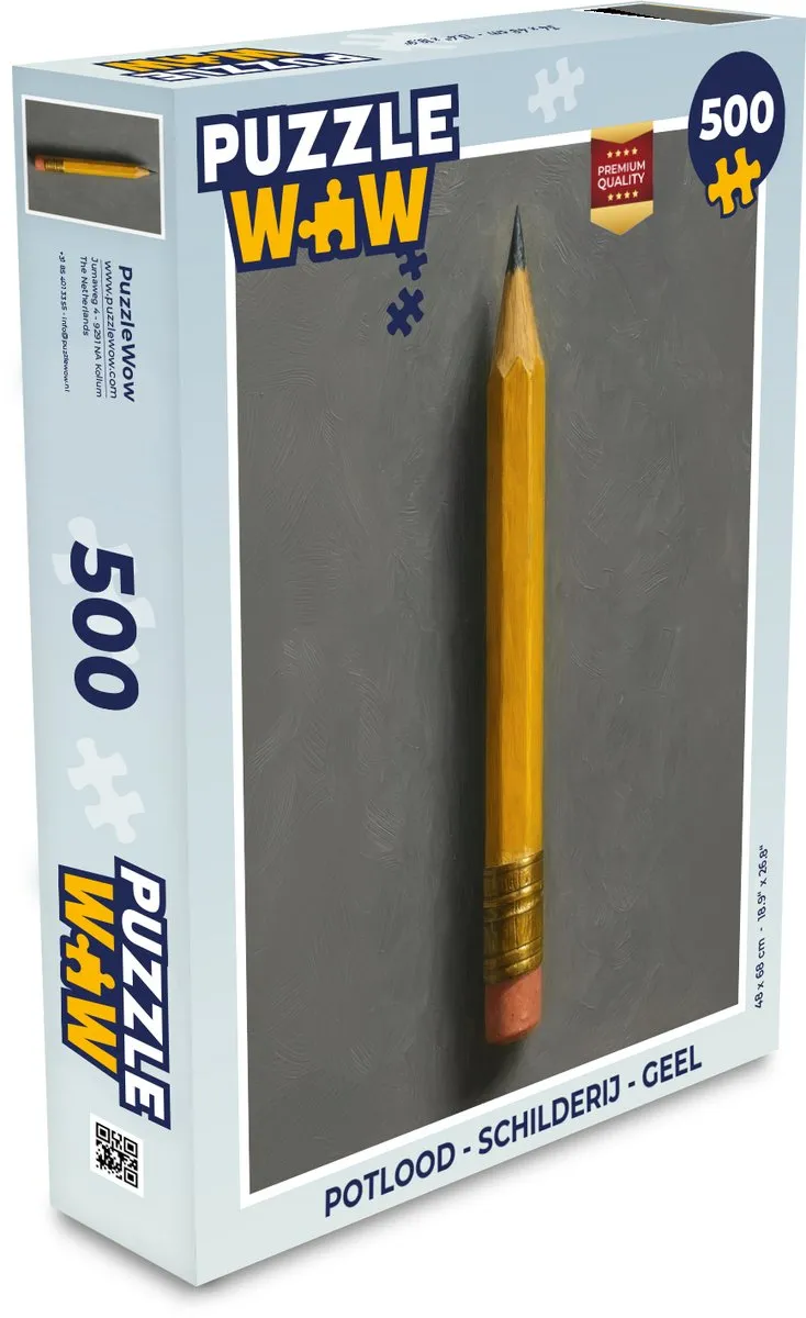 PuzzleWow Potlood Puzzel 500 Stuks
