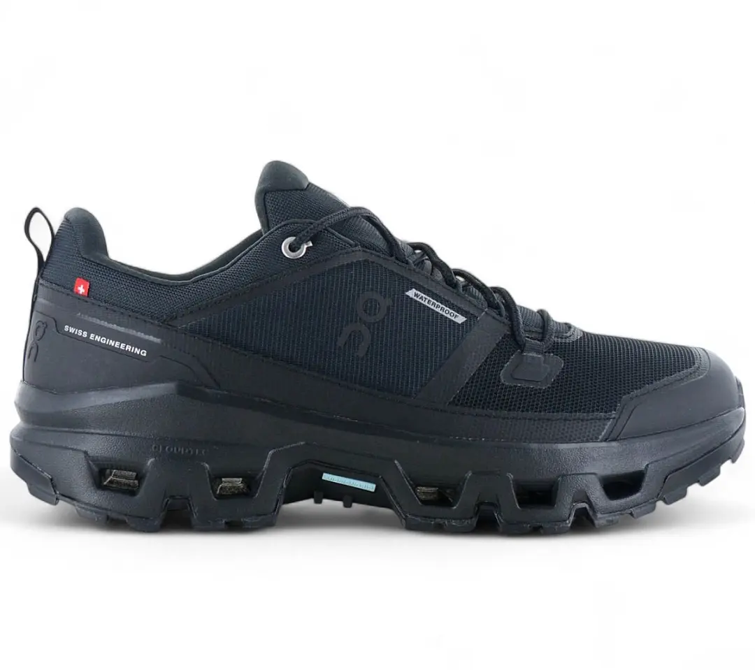 On Running Cloudrock Low WP Heren Wandelschoenen 47.5 - Zwart