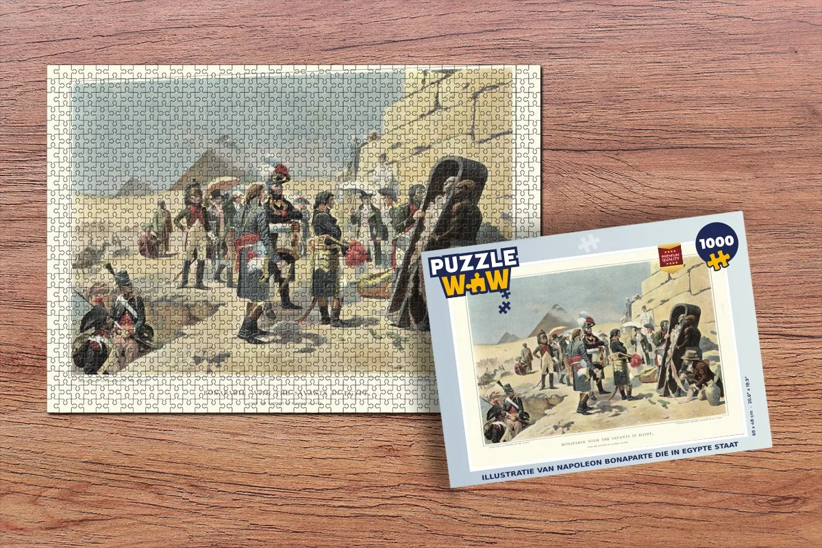 PuzzleWow Legpuzzel Napoleon Bonaparte Egypte 1000 Stuks