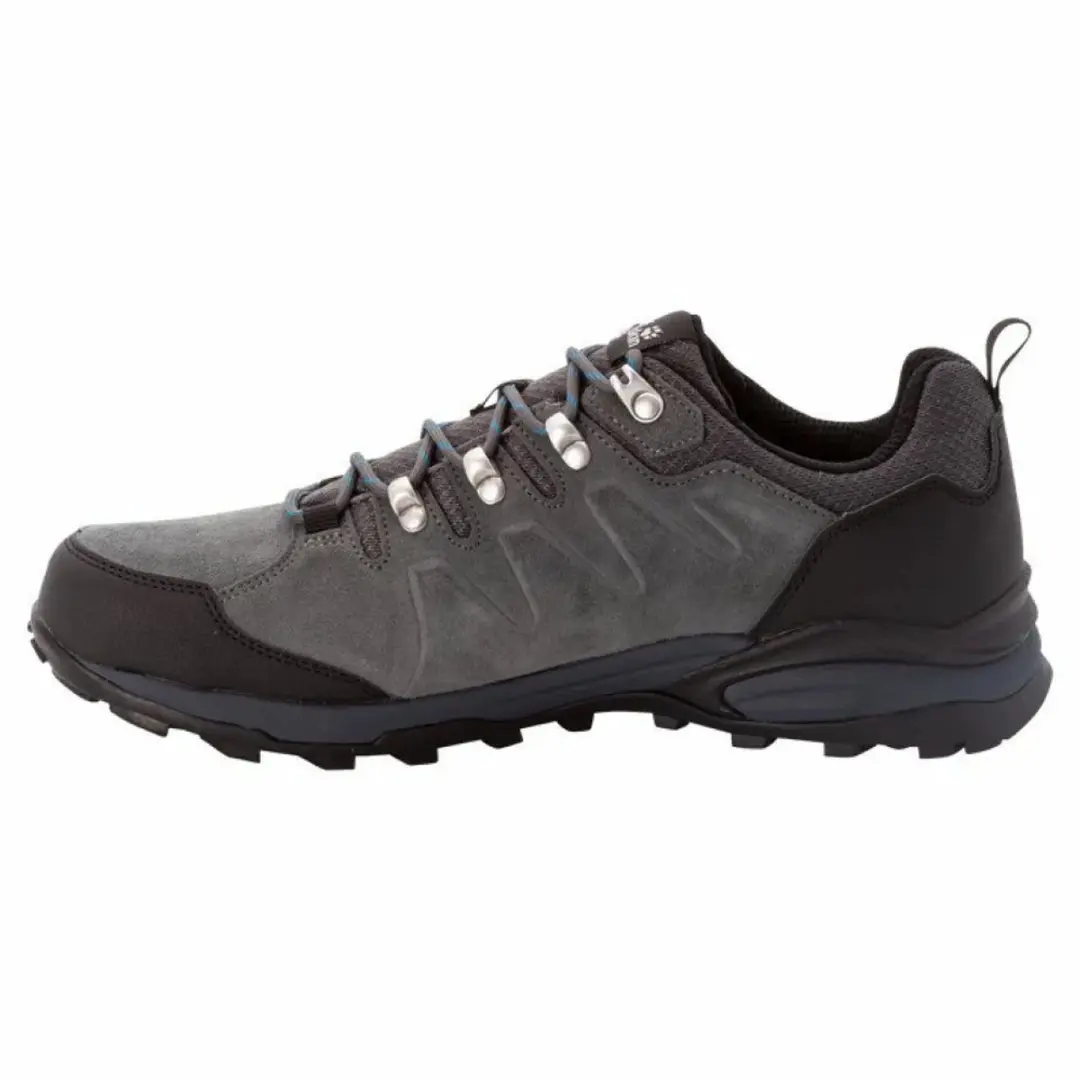 Jack Wolfskin Refugio Texapore Low M Heren Wandelschoenen 43 - grijs/zwart