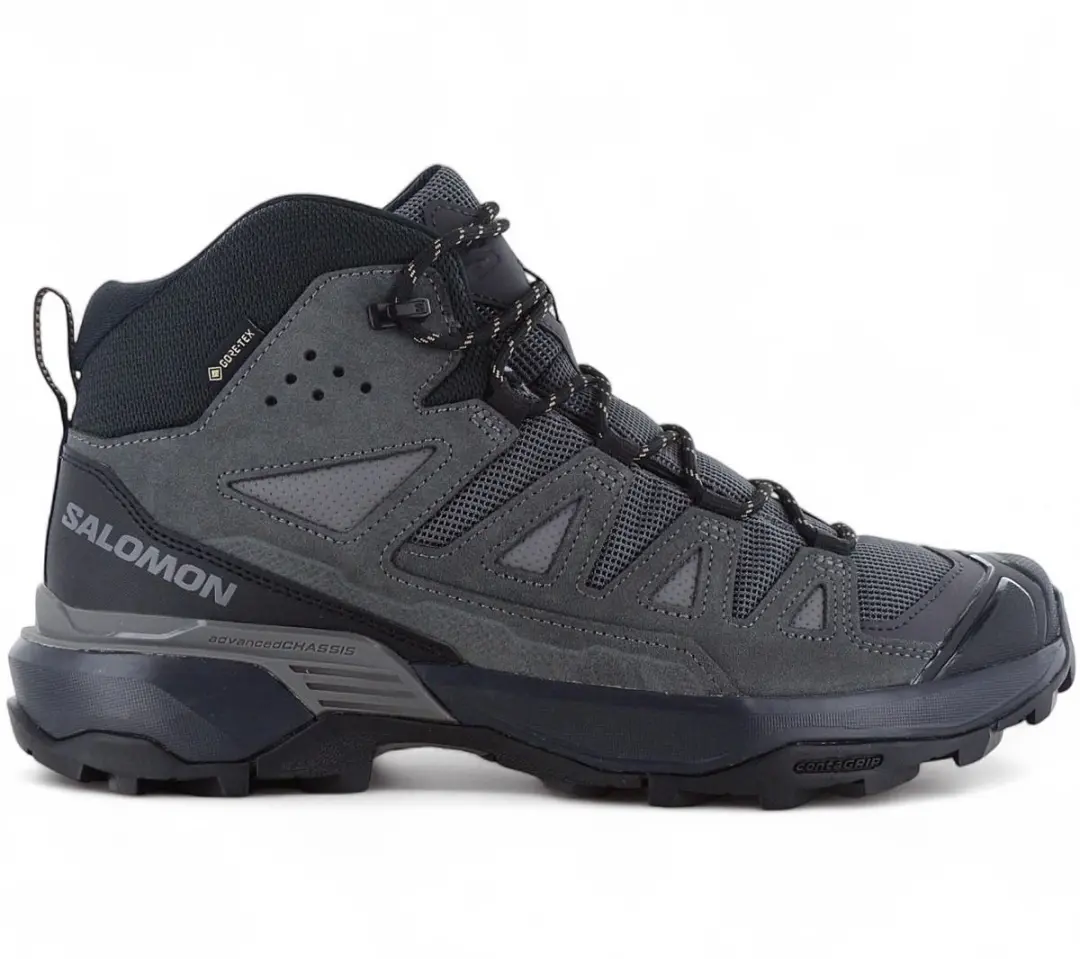 Salomon X Ultra 360 Leather Mid GTX Wandelschoenen - 40.5 - Grijs