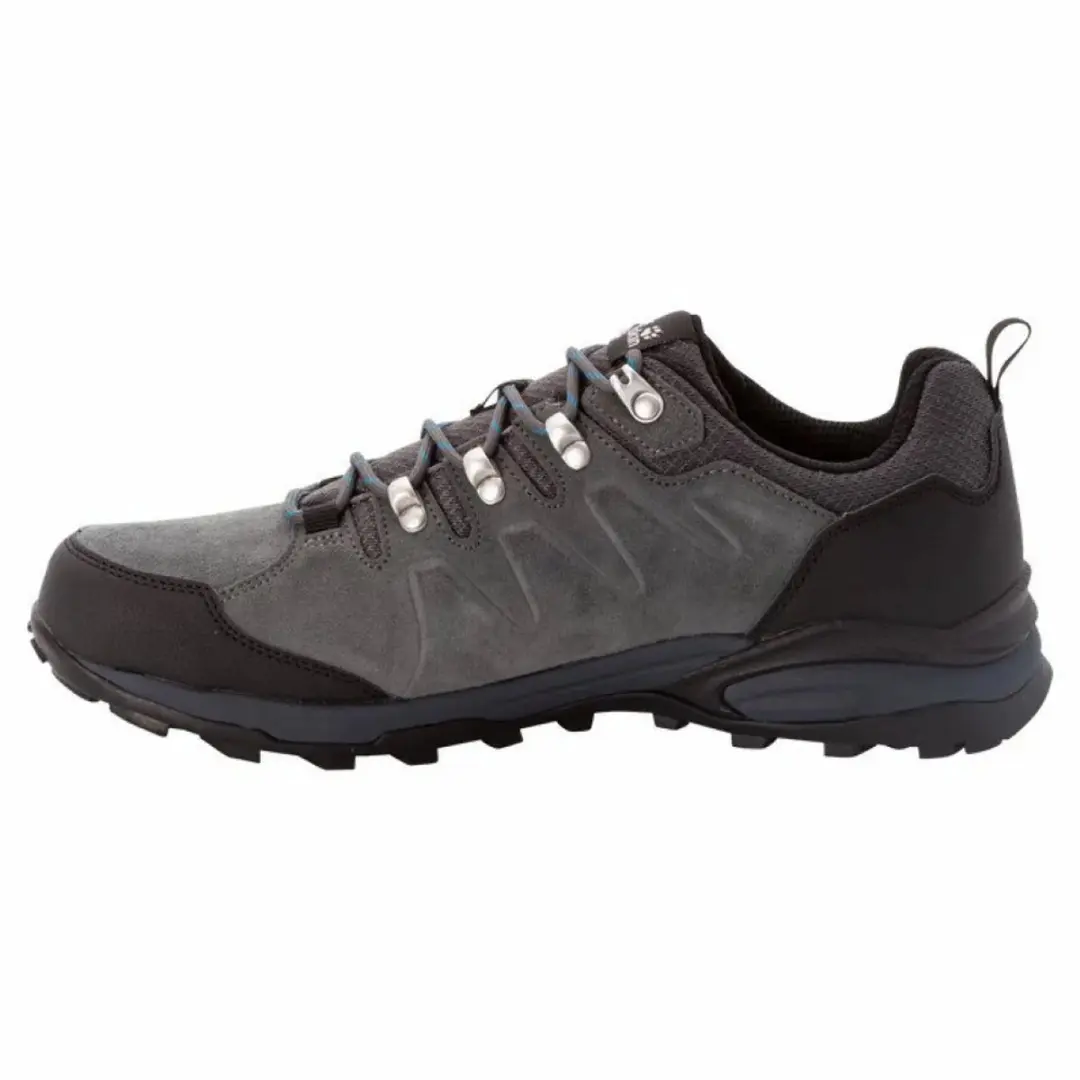 Jack Wolfskin Refugio Texapore Low M Heren Wandelschoenen 41 - Grijs/Zwart