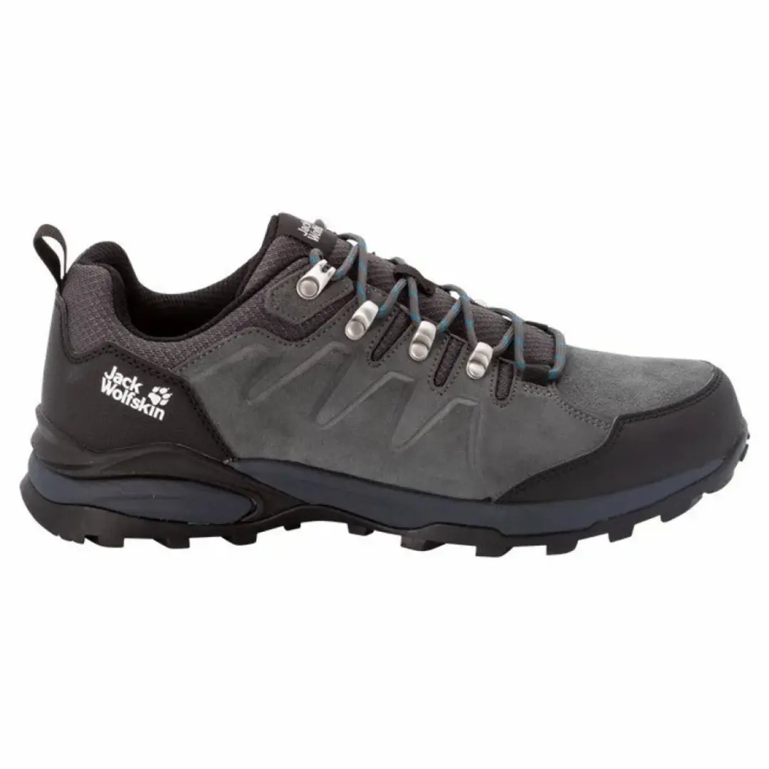 Jack Wolfskin Refugio Texapore Low M Heren Wandelschoenen 41 - Grijs/Zwart