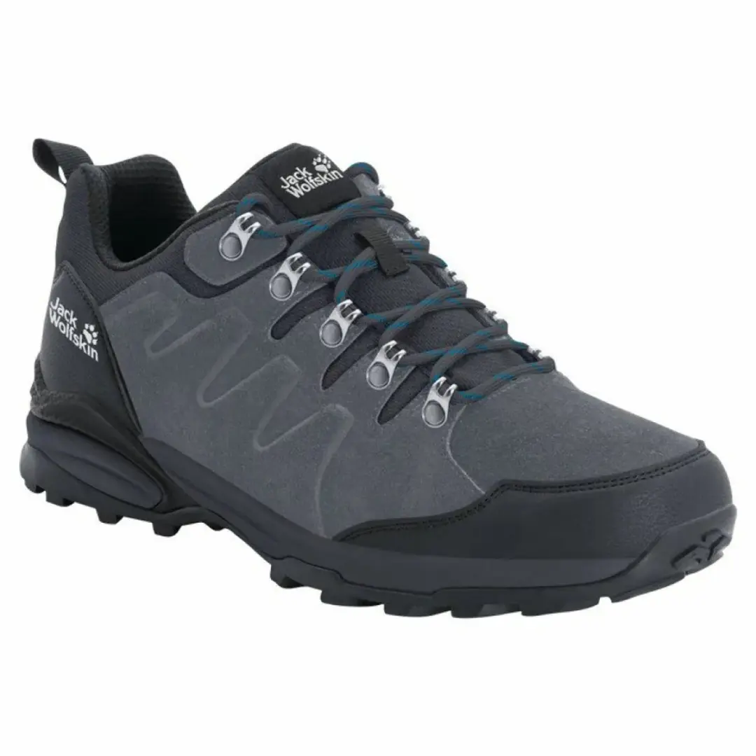 Jack Wolfskin Refugio Texapore Low M Heren Wandelschoenen 41 - Grijs/Zwart