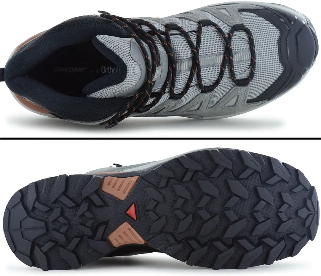 Salomon X ULTRA 360 Leather Mid Wandelschoenen - GORE-TEX - Grijs 47