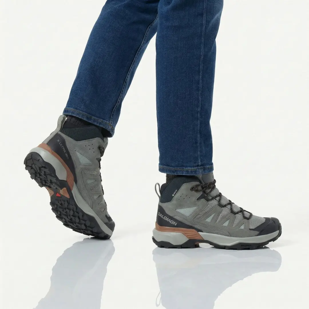 Salomon X ULTRA 360 Leather Mid Wandelschoenen - GORE-TEX - Grijs 47 - afbeelding 6 van 6