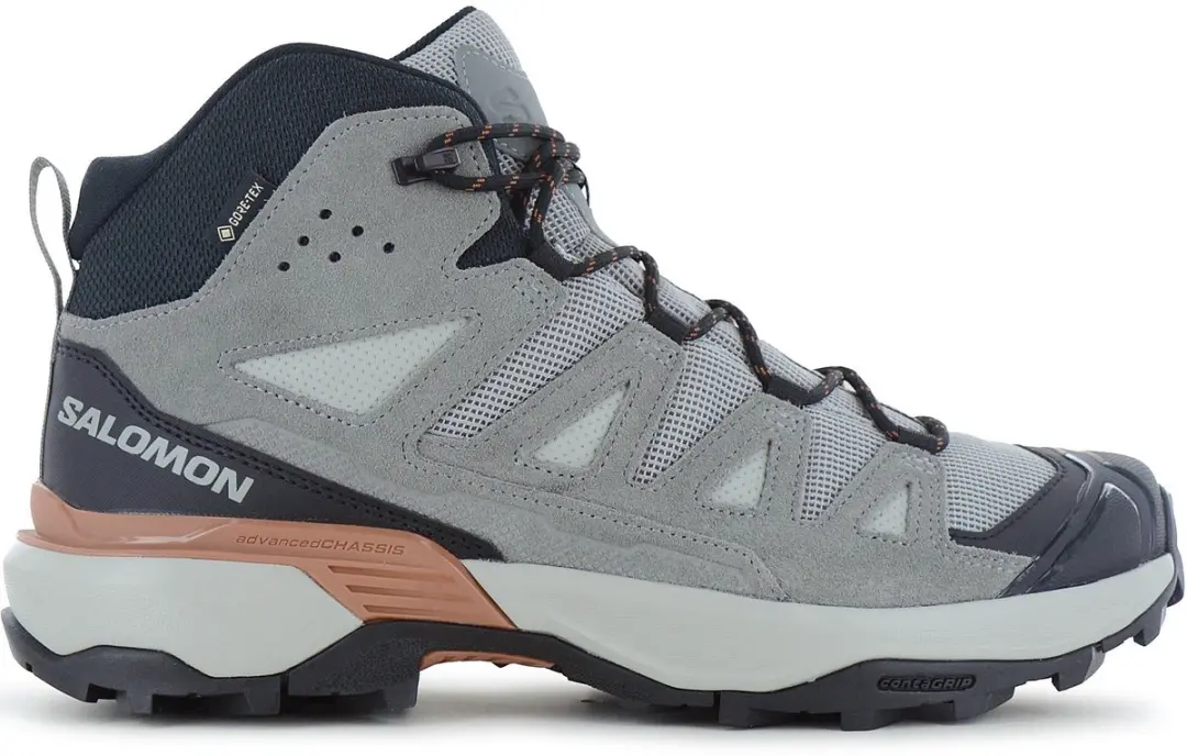Salomon X ULTRA 360 Leather Mid Wandelschoenen - GORE-TEX - Grijs